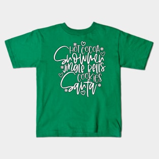 words that describe the Christmas season Kids T-Shirt